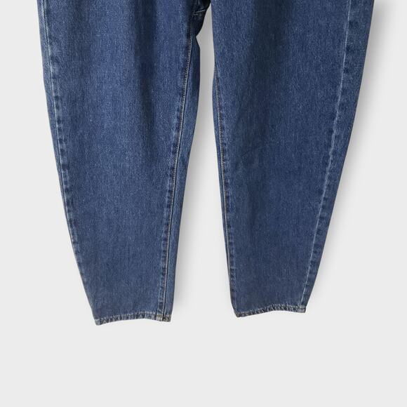 Zara Womens Paperbag Barrel Leg Jeans Floral Daisy Embroidered Sz 2 Boho Modern - Picture 6 of 14